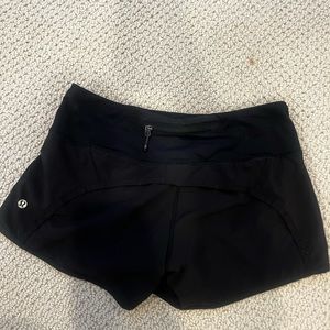 Lululemon Speed Up Shorts 4” Black size 4